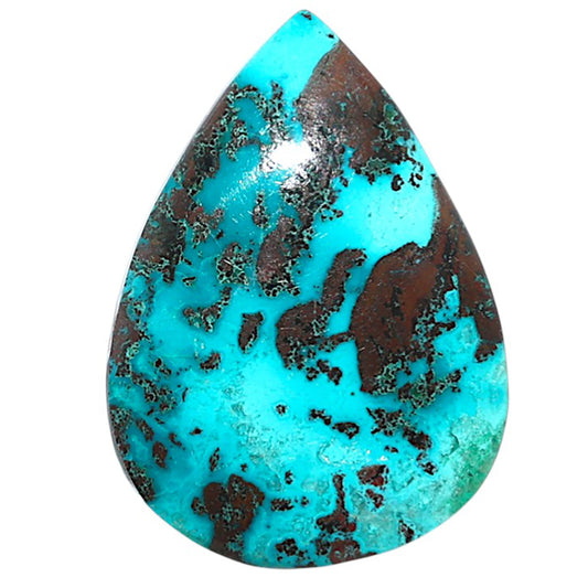 Shattuckite 21.65x30.5x5.7 mm Pear Shape Polished Gemstone LS39-08731