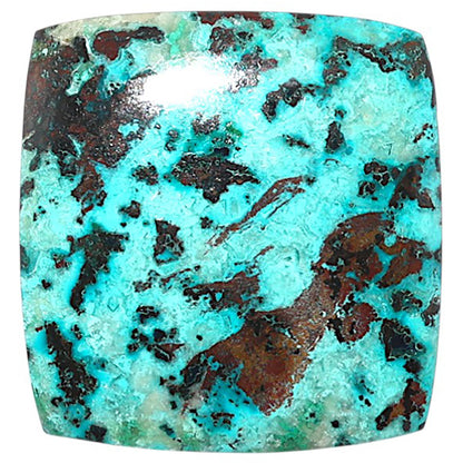 Shattuckite 25.5x26.6x5.3 mm Baguette Shape Polished Gemstone LS39-08735