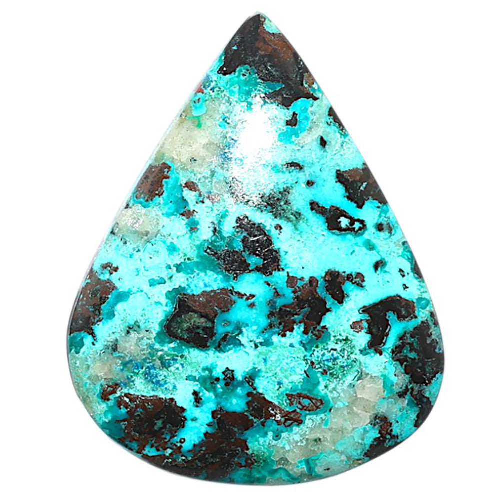 Shattuckite 27.85x35x5 mm Heart Shape Polished Gemstone LS39-08745