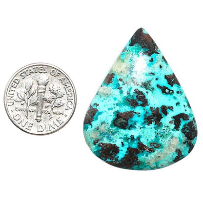 Shattuckite 27.85x35x5 mm Heart Shape Polished Gemstone LS39-08745