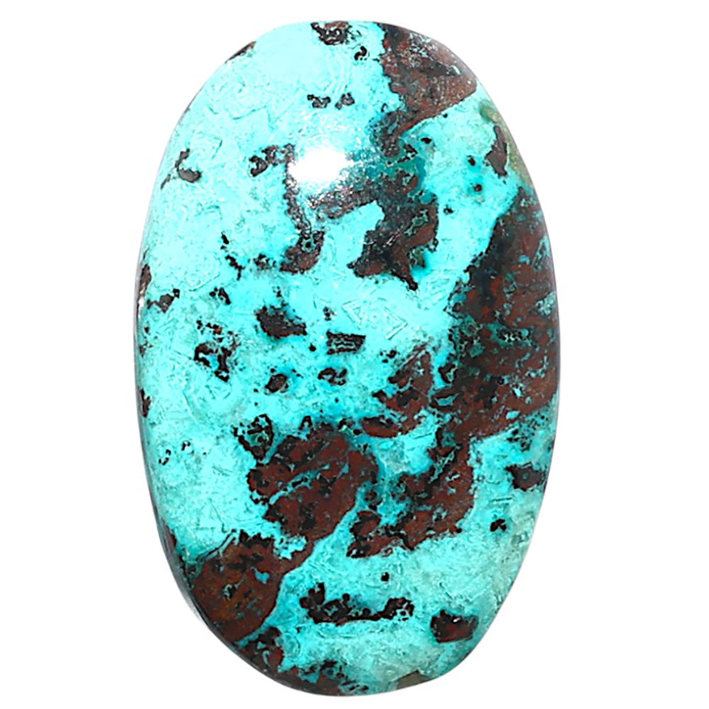 Shattuckite 18.3x29x5.3 mm Oval Shape Polished Gemstone LS39-08746