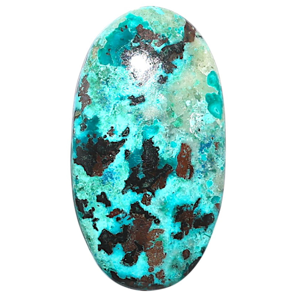 Shattuckite 16.2x29.8x4.5 mm Oval Shape Polished Gemstone LS39-08747