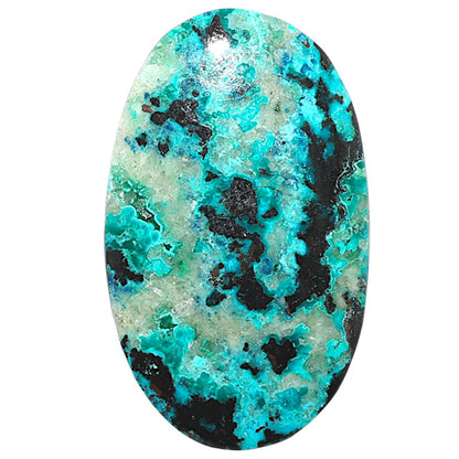Shattuckite 22.85x37.75x4.5 mm Oval Shape Polished Gemstone LS39-08755