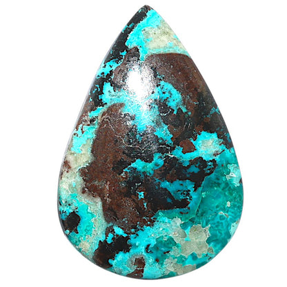 Shattuckite 24.9x36.8x5 mm Pear Shape Polished Gemstone LS39-08757