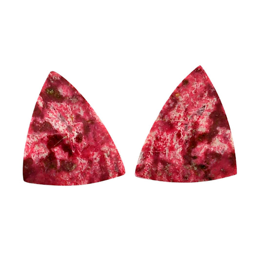 Pink Thulite Pair 18.7x24.4x4.5 mm Fancy Shape Polished Gemstone LS42-04306