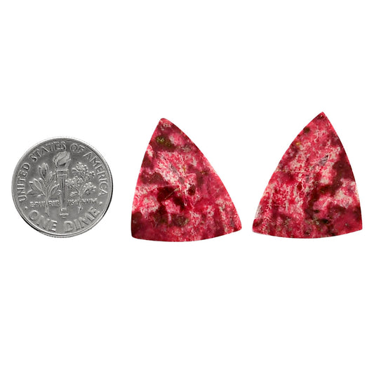 Pink Thulite Pair 18.7x24.4x4.5 mm Fancy Shape Polished Gemstone LS42-04306