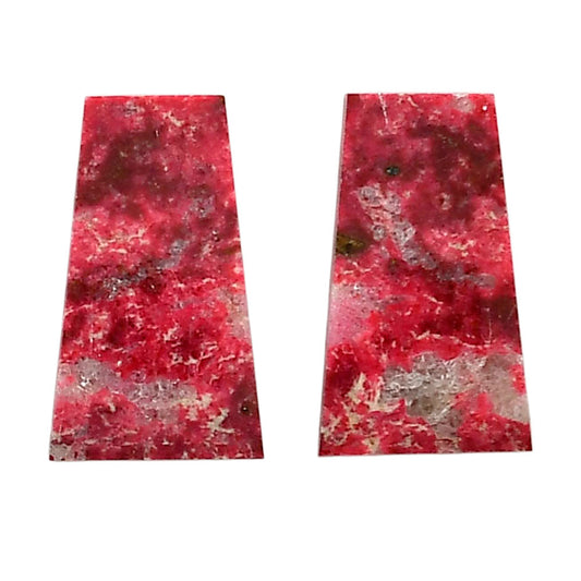 Pink Thulite Pair 13.7x23x4 mm Fancy Shape Polished Gemstone LS42-04308