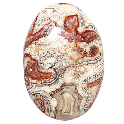 Laguna Lace Agate 21.1x30.65x5 mm Oval Shape Polished Gemstone LS45-08861
