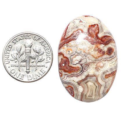 Laguna Lace Agate 21.1x30.65x5 mm Oval Shape Polished Gemstone LS45-08861