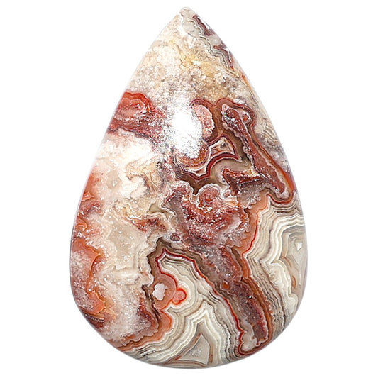 Laguna Lace Agate 24.15x36.7x6 mm Pear Shape Polished Gemstone LS45-08862