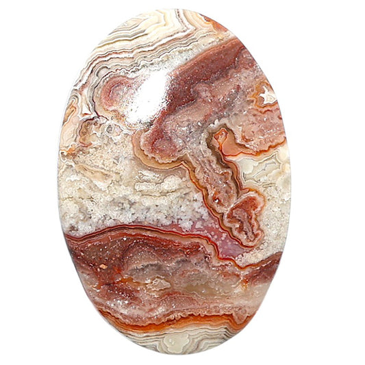 Laguna Lace Agate 22x32.3x5 mm Oval Shape Polished Gemstone LS45-08867