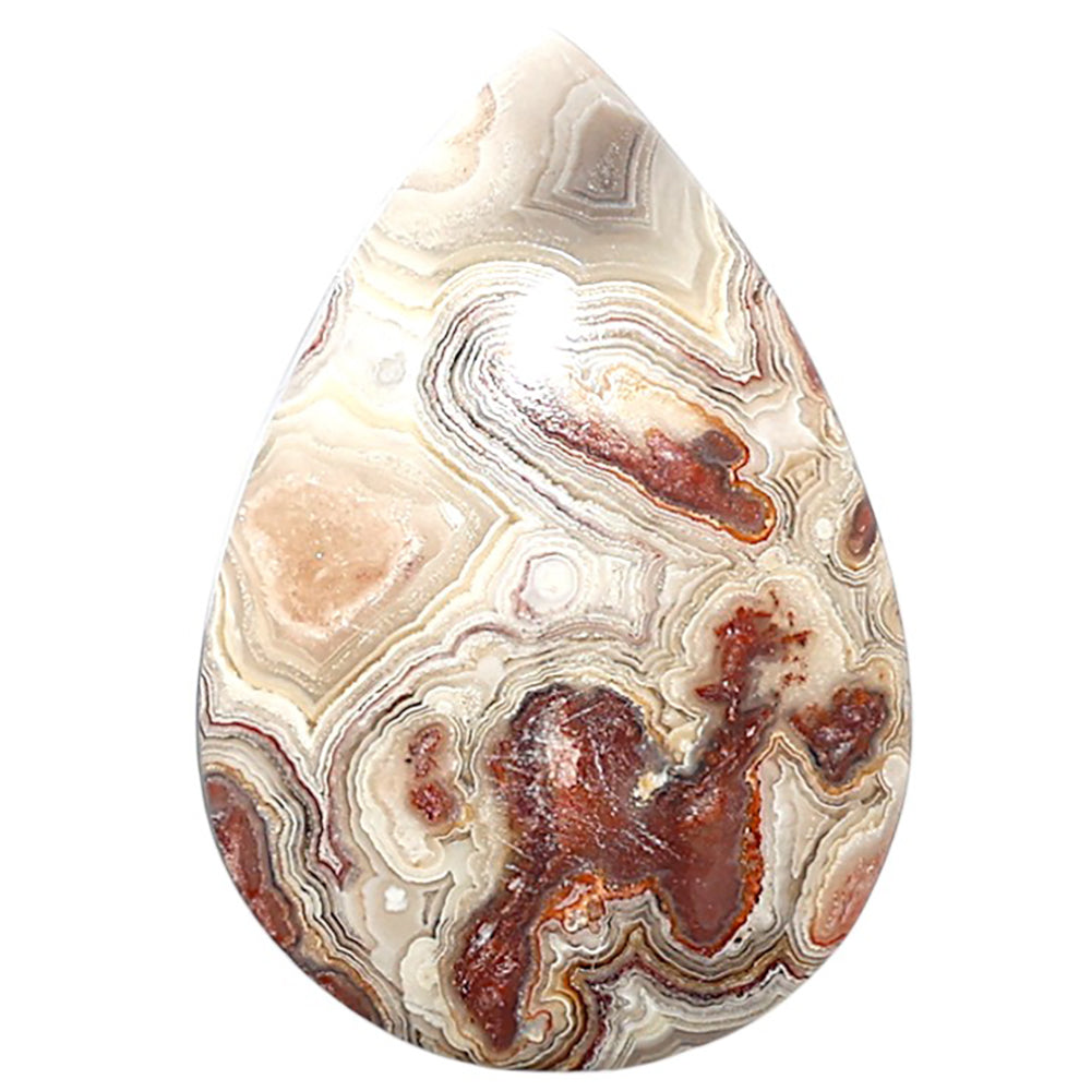 Laguna Lace Agate 21.2x31x5.8 mm Pear Shape Polished Gemstone LS45-08878