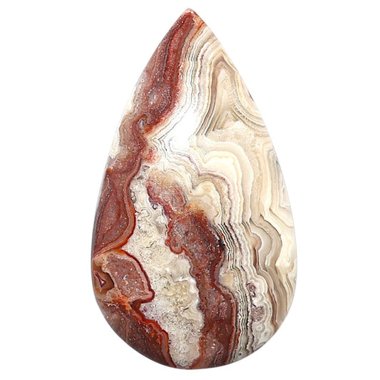 Laguna Lace Agate 21.7x38.1x5 mm Pear Shape Polished Gemstone LS45-08879