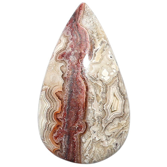 Laguna Lace Agate 17.6x31x5.5 mm Pear Shape Polished Gemstone LS45-08885