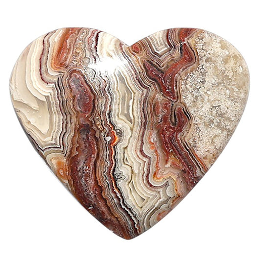 Laguna Lace Agate 27.65x31.35x6 mm Heart Shape Polished Gemstone LS45-08896
