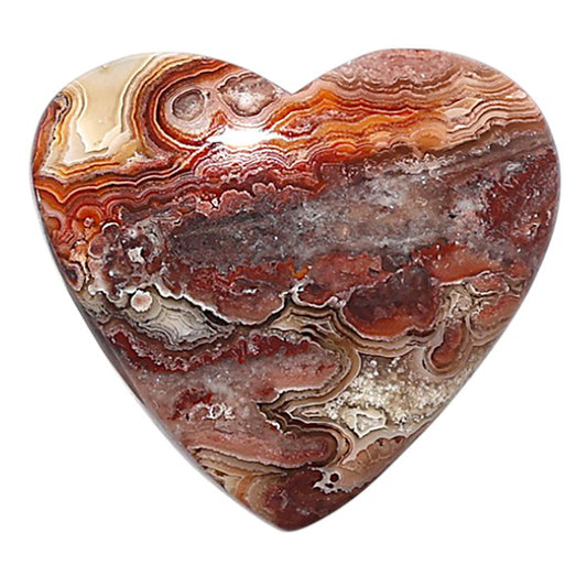 Laguna Lace Agate 23.85x26.2x5.5 mm Heart Shape Polished Gemstone LS45-08904