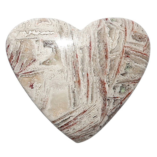 Laguna Lace Agate 25.8x29.8x5.7 mm Heart Shape Polished Gemstone LS45-08905