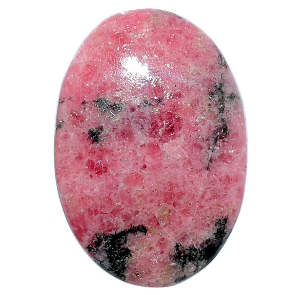 Rhodonite 21x30.2x6 mm Oval Shape Polished Gemstone LS50-07991