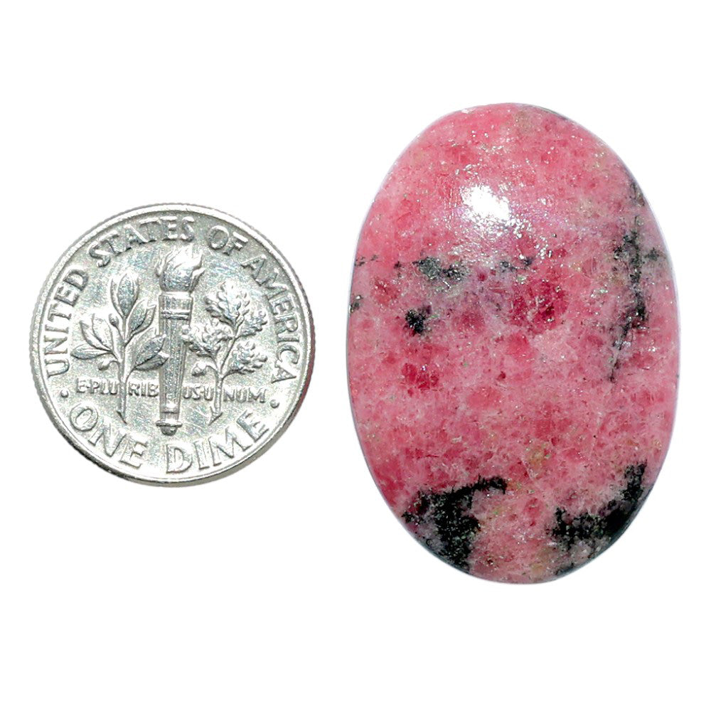 Rhodonite 21x30.2x6 mm Oval Shape Polished Gemstone LS50-07991