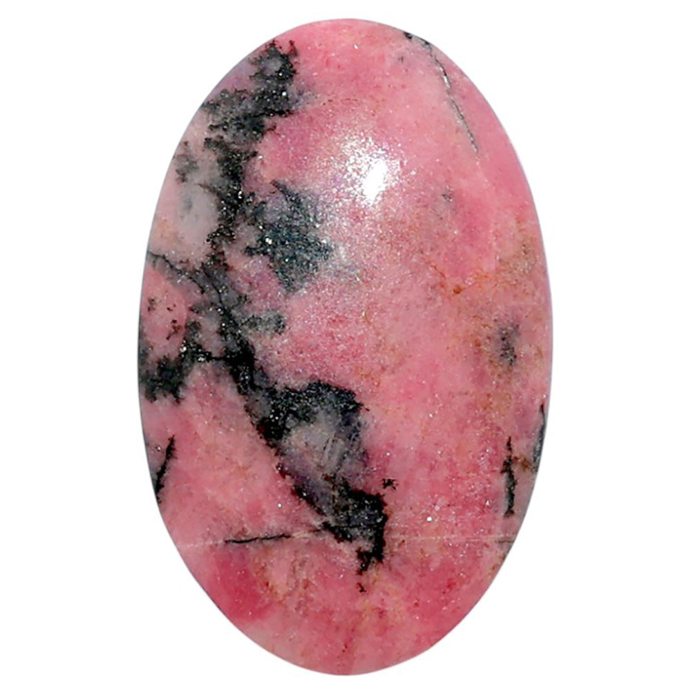 Rhodonite 19.5x30.85x5.5 mm Oval Shape Polished Gemstone LS50-07993