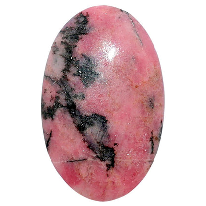 Rhodonite 19.5x30.85x5.5 mm Oval Shape Polished Gemstone LS50-07993