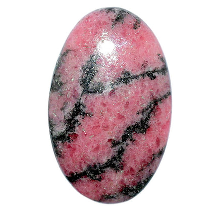 Rhodonite 19.8x31.55x5.5 mm Oval Shape Polished Gemstone LS50-07994