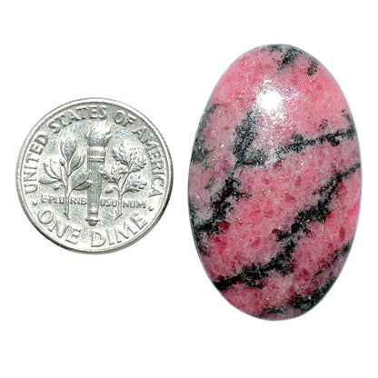 Rhodonite 19.8x31.55x5.5 mm Oval Shape Polished Gemstone LS50-07994