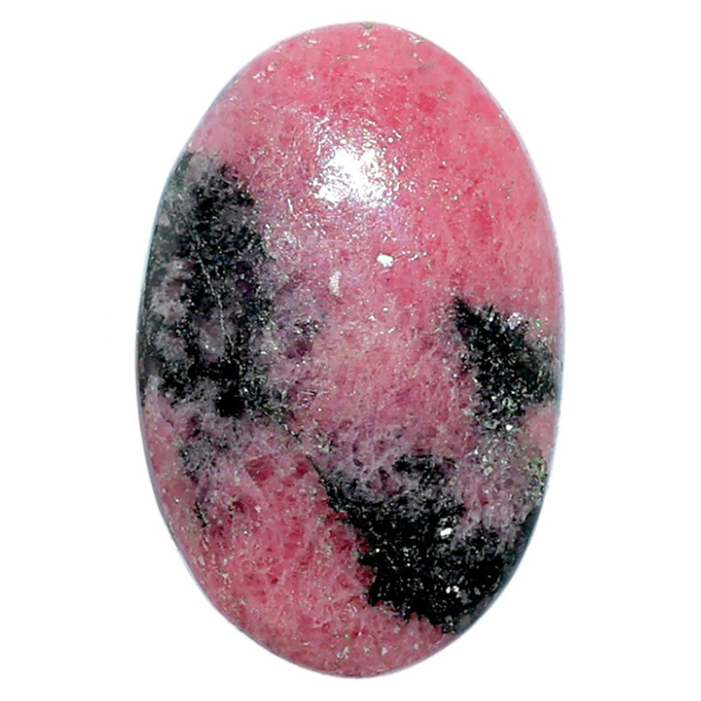 Rhodonite 18.5x28.6x5.8 mm Oval Shape Polished Gemstone LS50-07995