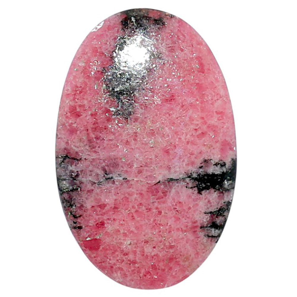 Rhodonite 17.5x27.2x5 mm Oval Shape Polished Gemstone LS50-07996