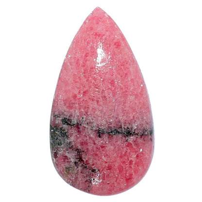 Rhodonite 15.2x27.65x5.7 mm Pear Shape Polished Gemstone LS50-07997