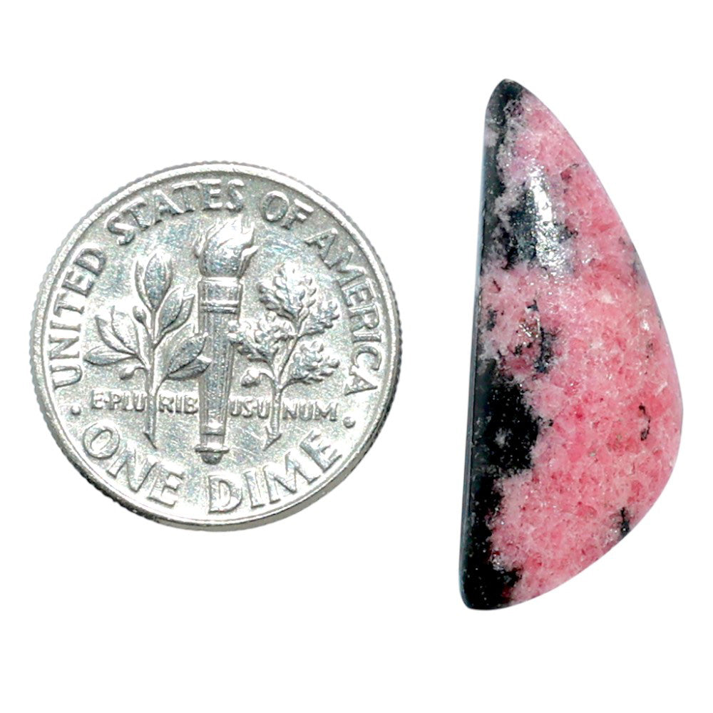 Rhodonite 10.4x25.6x4.5 mm Fancy Shape Polished Gemstone LS50-07999