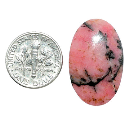 Rhodonite 17x27x5.3 mm Oval Shape Polished Gemstone LS50-08000