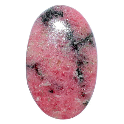 Rhodonite 19x30.25x6 mm Oval Shape Polished Gemstone LS50-08002