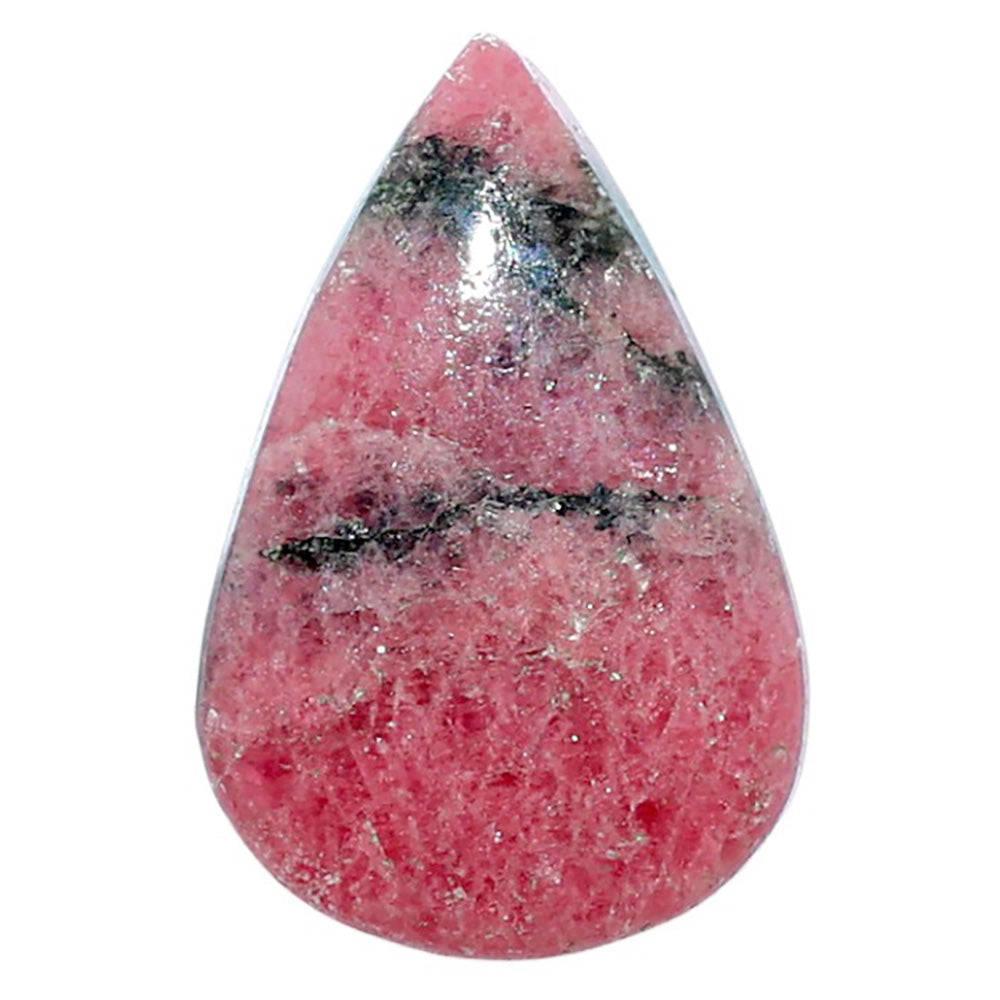 Rhodonite 17.8x27x5.8 mm Pear Shape Polished Gemstone LS50-08004