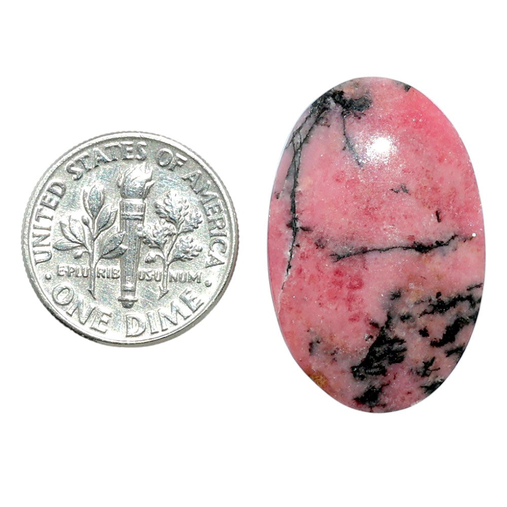 Rhodonite 18x27.7x4.8 mm Oval Shape Polished Gemstone LS50-08005