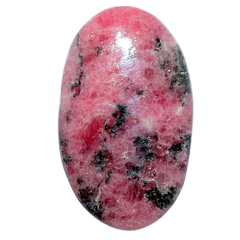 Rhodonite 18.1x30.3x5.5 mm Oval Shape Polished Gemstone LS50-08006