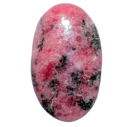 Rhodonite 18.1x30.3x5.5 mm Oval Shape Polished Gemstone LS50-08006