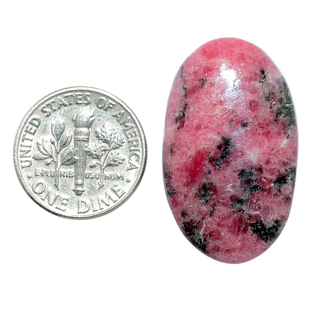 Rhodonite 18.1x30.3x5.5 mm Oval Shape Polished Gemstone LS50-08006