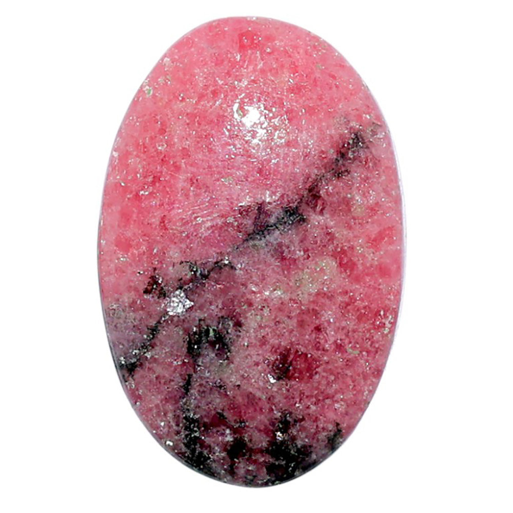 Rhodonite 20x30.35x5 mm Oval Shape Polished Gemstone LS50-08007