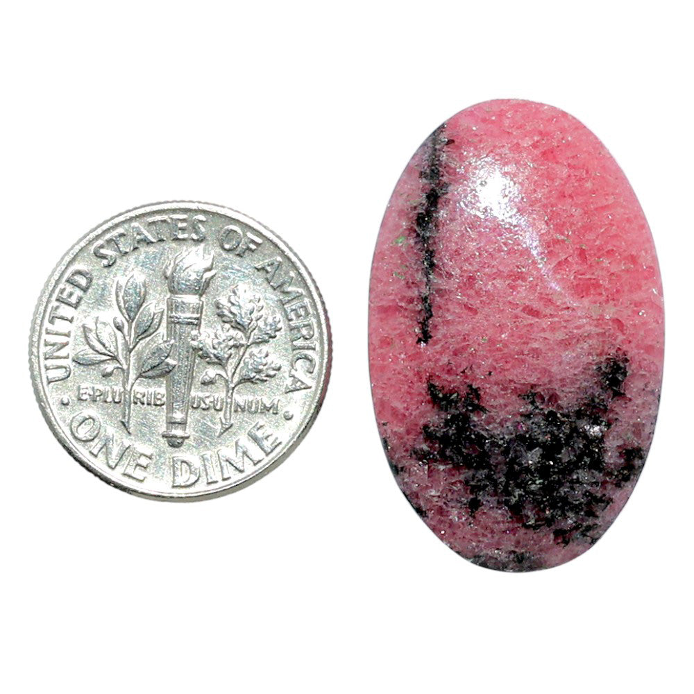Rhodonite 17.6x28x5.5 mm Oval Shape Polished Gemstone LS50-08010