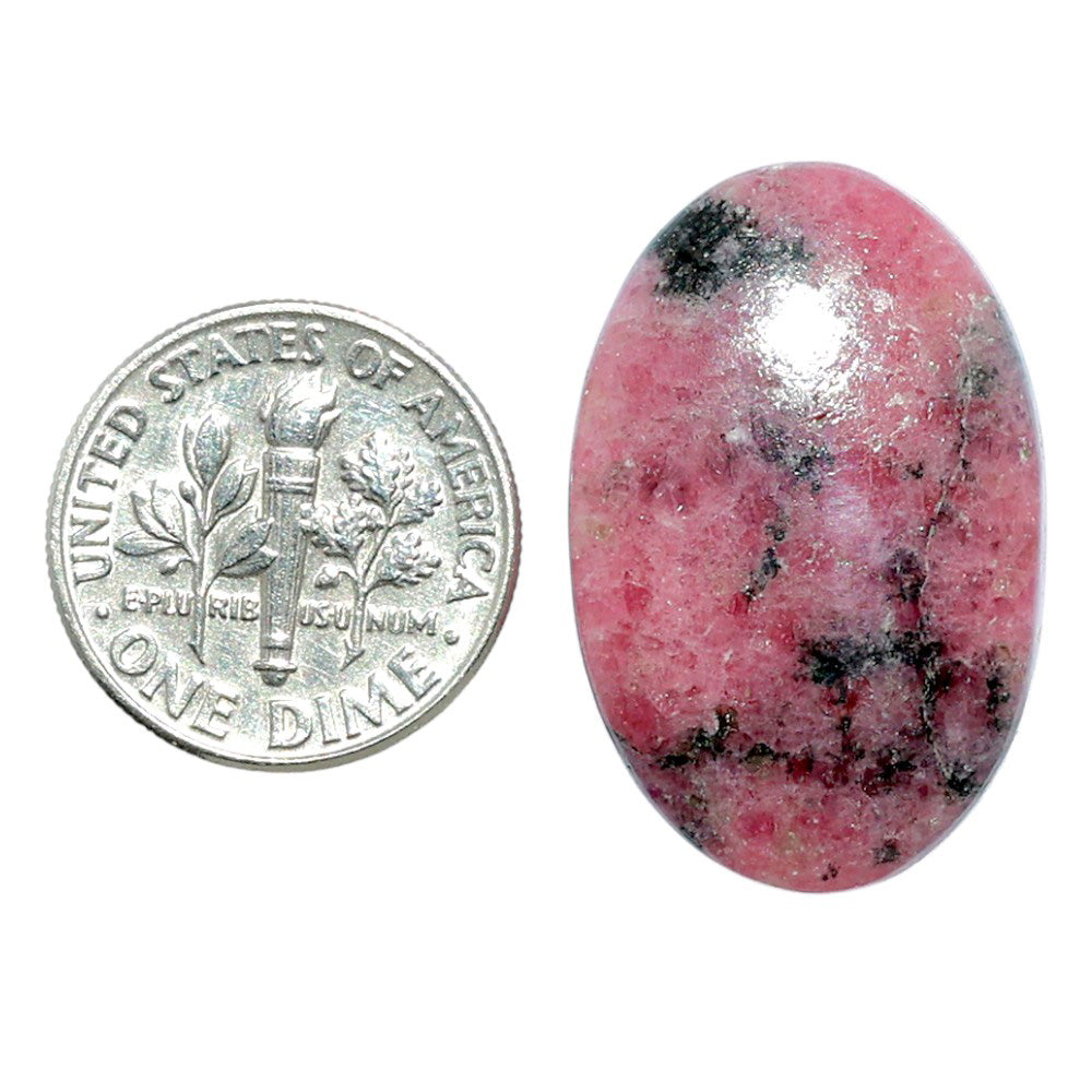 Rhodonite 18x27.65x5 mm Oval Shape Polished Gemstone LS50-08012