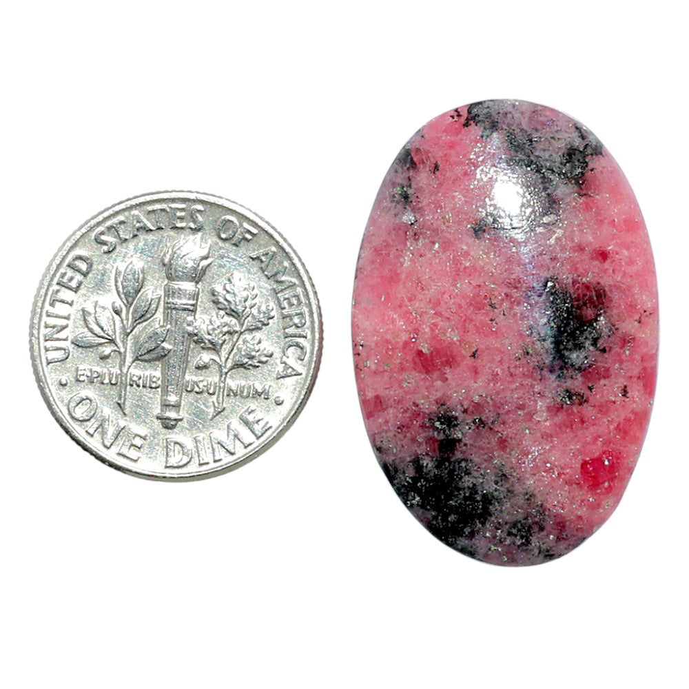 Rhodonite 18.9x28.5x5 mm Oval Shape Polished Gemstone LS50-08013