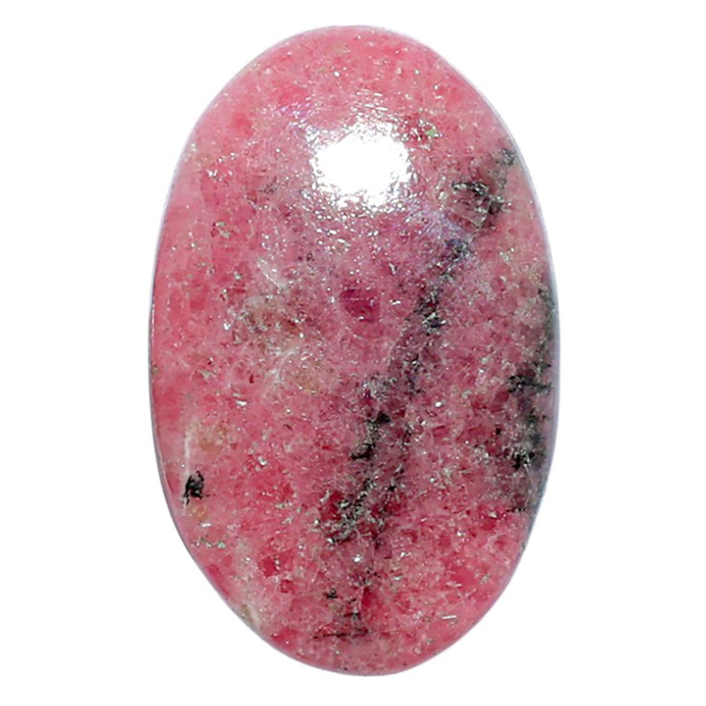 Rhodonite 18x28.5x5.3 mm Oval Shape Polished Gemstone LS50-08014
