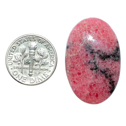 Rhodonite 19.1x29.9x5.5 mm Oval Shape Polished Gemstone LS50-08016