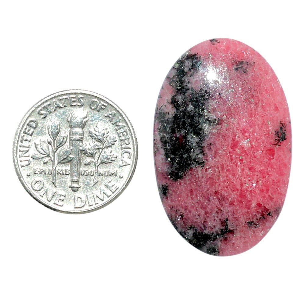 Rhodonite 19.8x31x4.5 mm Oval Shape Polished Gemstone LS50-08017