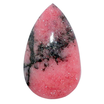 Rhodonite 12.5x21x5 mm Pear Shape Polished Gemstone LS50-08018