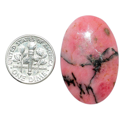 Rhodonite 20.9x31.7x5.2 mm Oval Shape Polished Gemstone LS50-08020