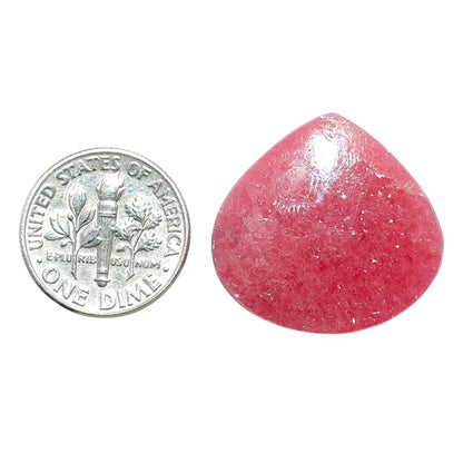 Rhodonite 23x24.1x5 mm Heart Shape Polished Gemstone LS50-08023