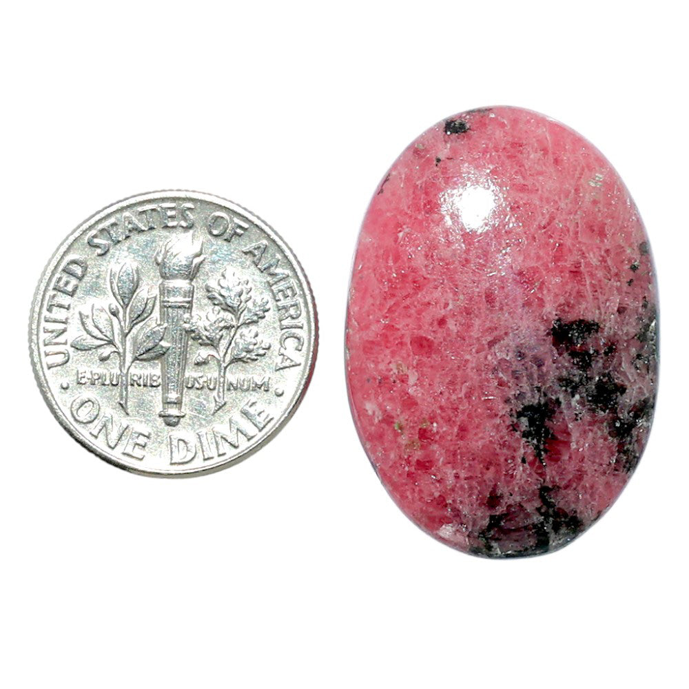 Rhodonite 19.5x28x5.5 mm Oval Shape Polished Gemstone LS50-08024