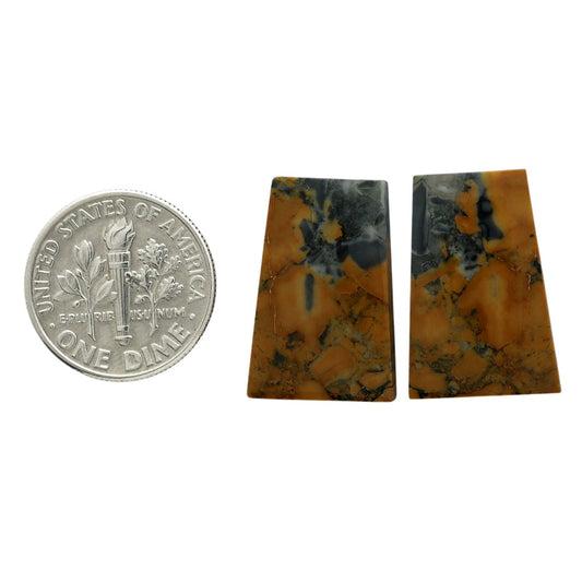 Maligano Jasper Pair 13.9x20.5x4 mm Fancy Shape Polished Gemstone LS53-07076